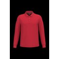 Polo manga larga hombre algodón piqué Red S