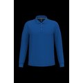 Polo manga larga hombre algodón piqué Royal Blue M