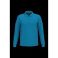 Polo manga larga hombre algodón piqué Tropical Blue 4Xl