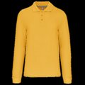 Polo manga larga hombre algodón piqué Yellow XXL