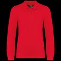 Polo manga larga infantil algodón Red 10/12 ans