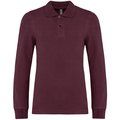 Polo manga larga infantil algodón Wine 12/14 ans
