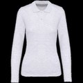 Polo manga larga mujer algodón lavable Ash Heather M