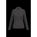 Polo manga larga mujer algodón lavable Dark Grey Xl