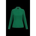 Polo manga larga mujer algodón lavable Kelly Green 3Xl