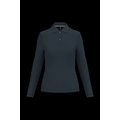 Polo manga larga mujer algodón lavable Navy M
