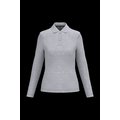 Polo manga larga mujer algodón lavable Oxford Grey M