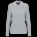 Polo manga larga mujer algodón lavable Oxford Grey XL