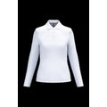 Polo manga larga mujer algodón lavable White L