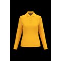 Polo manga larga mujer algodón lavable Yellow L