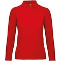 Polo manga larga mujer punto piqué Red Xs