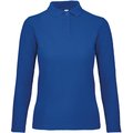 Polo manga larga mujer punto piqué Royal Blue M