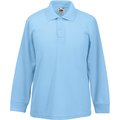 Polo manga larga niños Sky Blue 3/4 ans