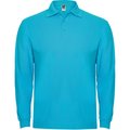 Polo Manga Larga con Puños Turquesa 4Xl