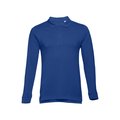 Polo de manga larga Unisex Azul Royal 3XL