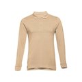 Polo de manga larga Unisex Marrón claro 3XL