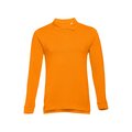 Polo de manga larga Unisex Naranja 3XL