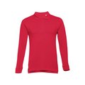 Polo de manga larga Unisex Rojo 3XL