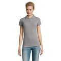 Polo Mujer Algodón 180g Gris Melange 2 S