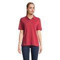 Polo mujer algodón corte cómodo Folk Red Twin L