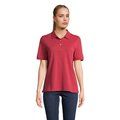 Polo mujer algodón corte cómodo Folk Red Twin S