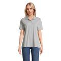 Polo mujer algodón corte cómodo Gris Puro L