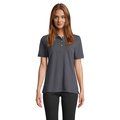 Polo mujer algodón corte cómodo Gris Ratón Xs
