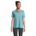 Polo mujer algodón corte cómodo Pool Blue L