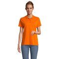 Polo mujer algodón manga corta Naranja Xxl