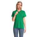 Polo mujer algodón manga corta Verde M