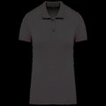 Polo de mujer de algodón orgánico Dark Grey S