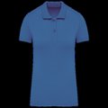 Polo de mujer de algodón orgánico Light Royal Blue Xs
