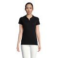 Polo Mujer Algodón Orgánico Negro S