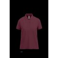 Polo mujer algodón preencogido Burgundy XL