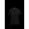 Polo mujer algodón ring-spun Black Xs