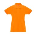Polo de mujer cuello y mangas de canalé