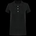 Polo mujer manga corta atemporal Black L