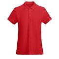 Polo Mujer Orgánico Manga Corta Rojo 3Xl