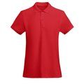 Polo Mujer Orgánico Manga Corta Rojo Xl