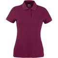 Polo mujer piqué Burgundy XXL