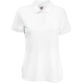 Polo mujer piqué White Xxl