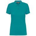 Polo Mujer Tratamiento antibacteriano Teal Blue M