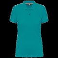 Polo Mujer Tratamiento antibacteriano Teal Blue Xl