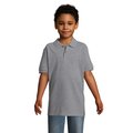 Polo Niño Algodón 180g Gris Melange 2 12 Años