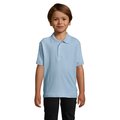 Polo Niño Piqué Peinado 170g Azul Cielo 6 Años