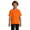 Polo Niño Piqué Peinado 170g Naranja 8 Años