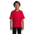 Polo Niño Piqué Peinado 170g Rojo 3XL