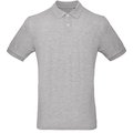 Polo Orgánico Hombre Heather Grey Xl
