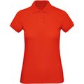Polo Orgánico Mujer Fire Red M