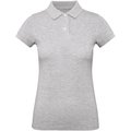 Polo Orgánico Mujer Heather Grey L
